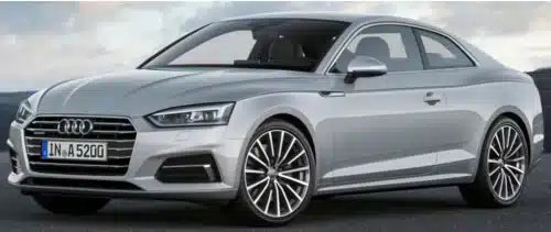 Audi A5 auto tipo Coupé tamaño Compacto.