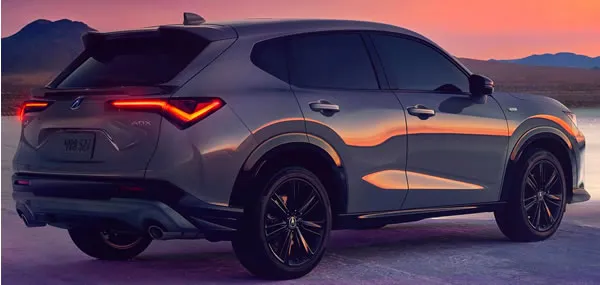 Vista lateral y trasera de la Acura ADX.