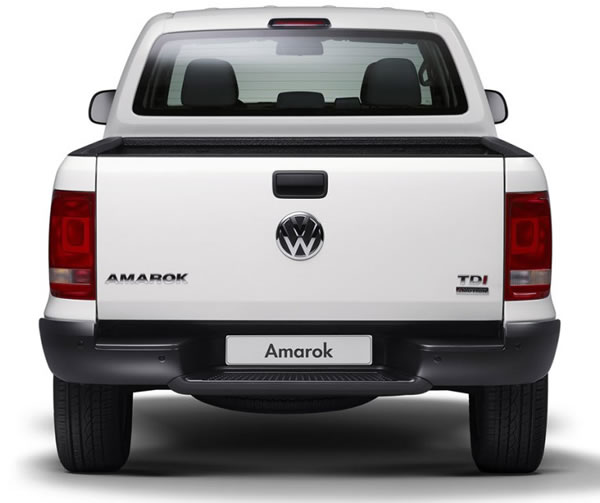 Vista trasera de la Volkswagen Amarok.