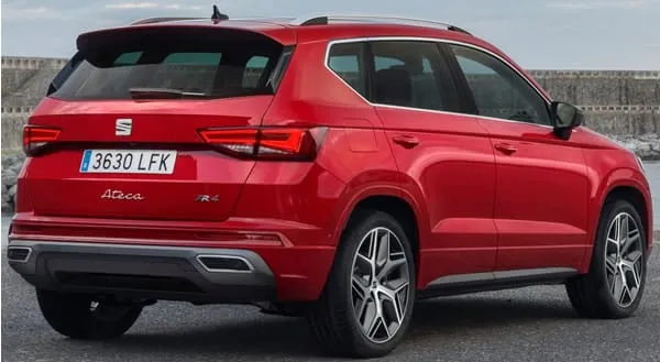 SEAT Ateca Vista trasera.