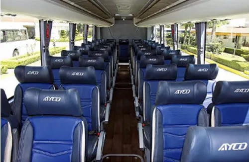 Asientos del autob&uacute;s Mercedes-Benz AYCO Arggento.