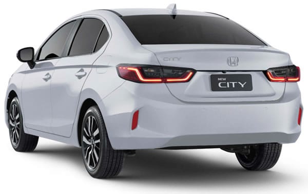 Vista trasera del Honda City.