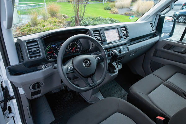 Panel de instrumentos de la Volkswagen Crafter.