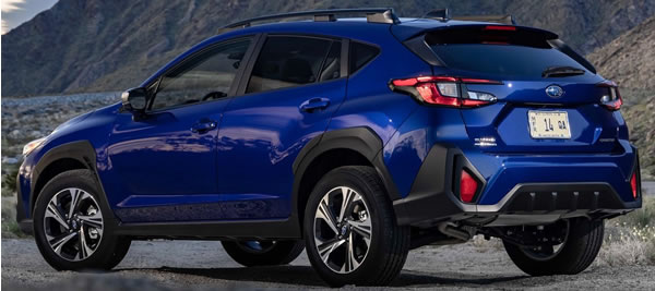 Subaru Crosstrek vista trasera.