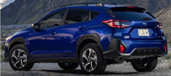Subaru Crosstrek vista trasera.