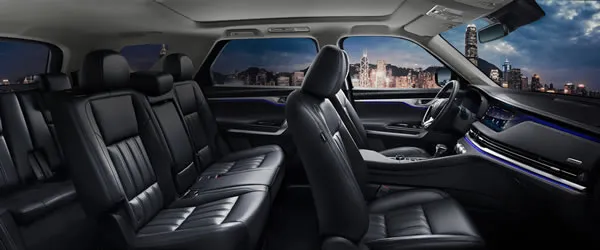 Configuraci&oacute;n interior y bancas de la Changan CS95 Plus.