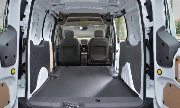 Area de carga de la Ford E-Transit. Var&iacute;a espacio de acuerdo al modelo elegido.