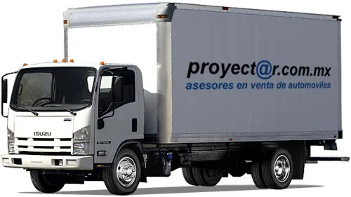Isuzu ELF 600 Chasis cabina con caja seca.