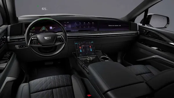 Panel de instrumentos de la Cadillac Escalade IQ.