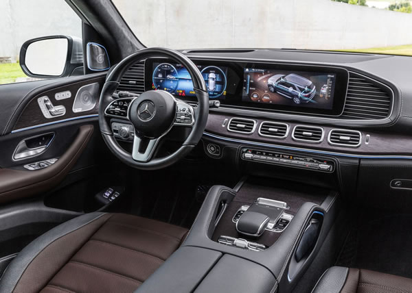 Tablero de instrumentos de la Mercedes-Benz GLE.