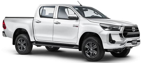 Toyota Hilux Camioneta Pickup Doble Cabina Tamaño Mediano.