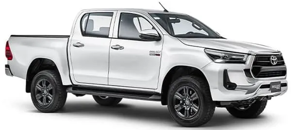 Toyota Hilux Camioneta Pickup Doble Cabina Tama&ntilde;o Mediano.