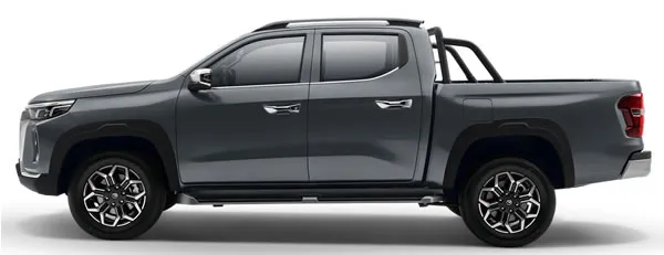 Vista lateral y trasera de la Changan Hunter.