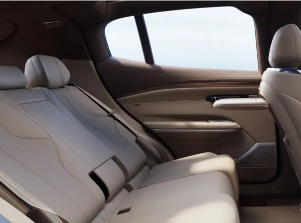 Asientos traseros de la GAC Aion Hyptec HT.