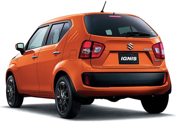 Suzuki Ignis vista trasera.