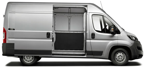 Camioneta tipo Panel Peugeot Manager vista lateral.