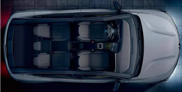 Vista esquem&aacute;tica interior Renault Megane.