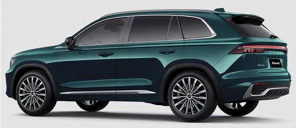 Vista lateral y trasera de la Geely Monjaro.