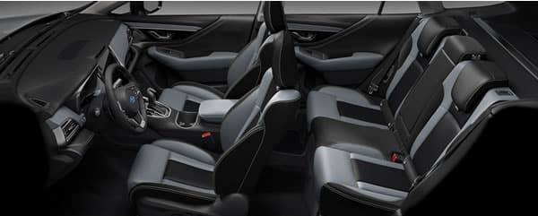 Arreglo interior de los asientos de la Subaru Outback.