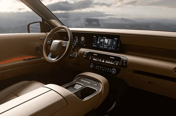 Tablero de instrumentos de la Hyundai Palisade.