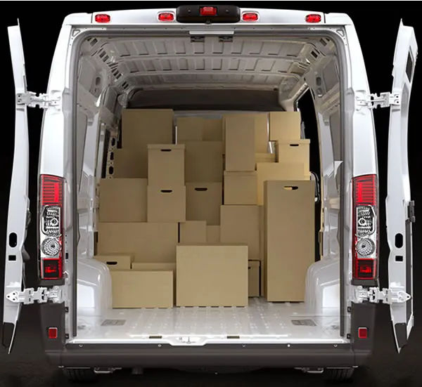 Interior y &aacute;rea de carga de la RAM Promaster 2500.