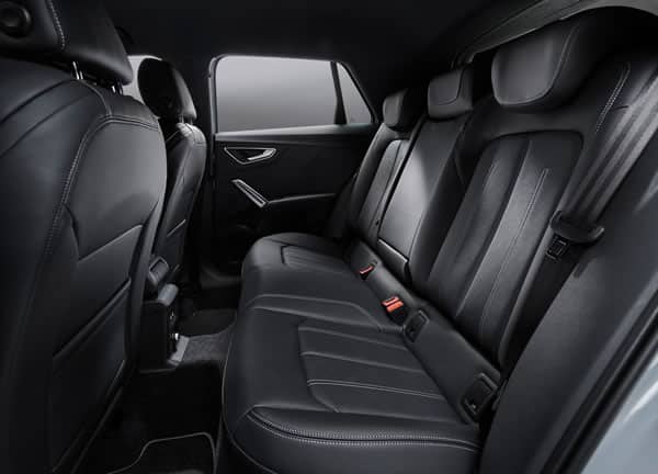 Asientos traseros de la Audi Q2. Asientos traseros de la Audi Q2.