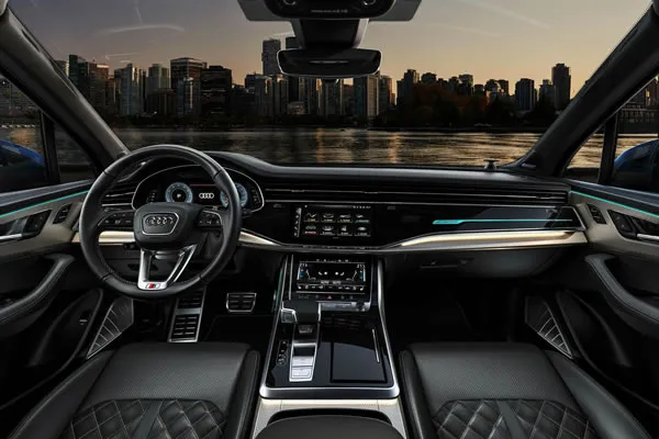 Tablero de instrumentos de la Audi Q7.