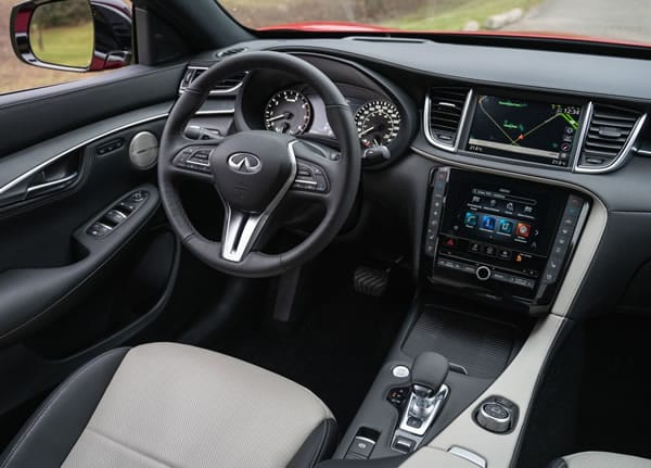 Tablero de instrumentos de la Infiniti QX55.