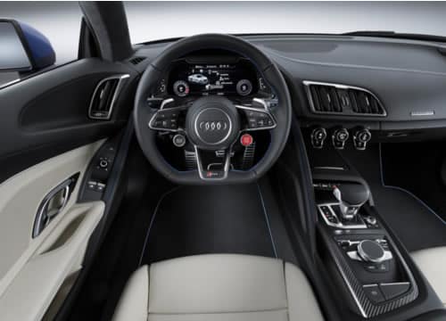 Tablero de instrumentos del Audi R8. Tablero de instrumentos del Audi R8.