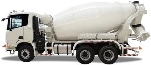 Vista lateral del Foton S35 con aplicaci&oacute;n de olla revolvedora de concreto.