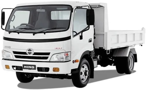 Cami&oacute;n HINO Serie 300-716 Chasis Cabina con aplicaci&oacute;n de plataforma materialista.