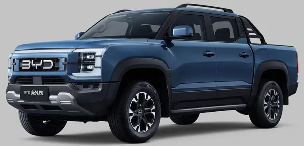 BYD Shark DMO PHEV camioneta pickup tama&ntilde;o mediano.