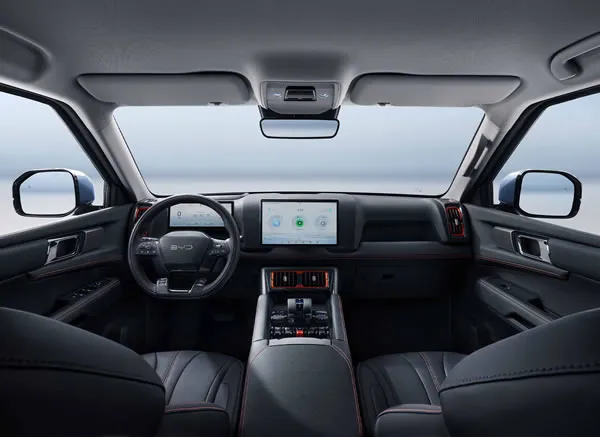 Tablero de instrumentos de la BYD Shark.