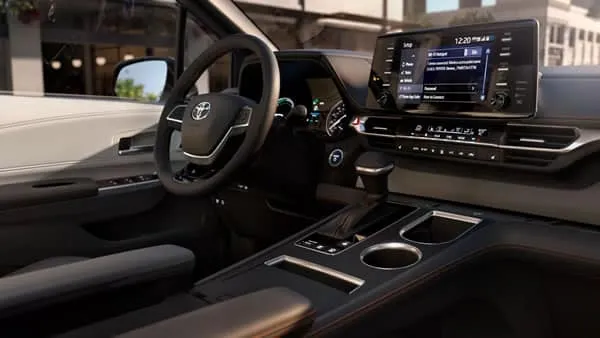 Tablero de instrumentos de la Toyota Sienna.