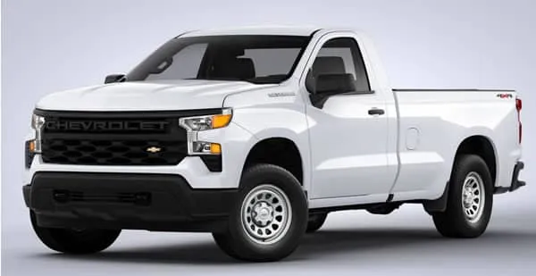 Chevrolet Silverado Cabina Regular Camioneta tipo Pickup Tama&ntilde;o Grande.