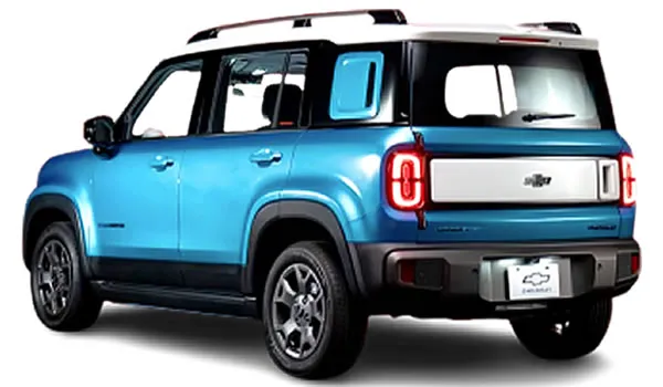 Vista trasera y lateral de la Chevrolet Spark EUV.