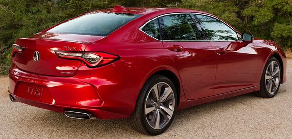 Acura TLX Vista trasera.