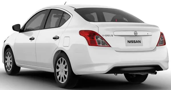 Vista trasera y lateral del Nissan V-Drive.