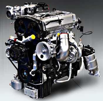 Motor turbo-diésel de la JAC X200.