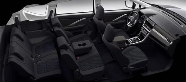 Interior y arreglo de asientos de la Mitsubishi Xpander.