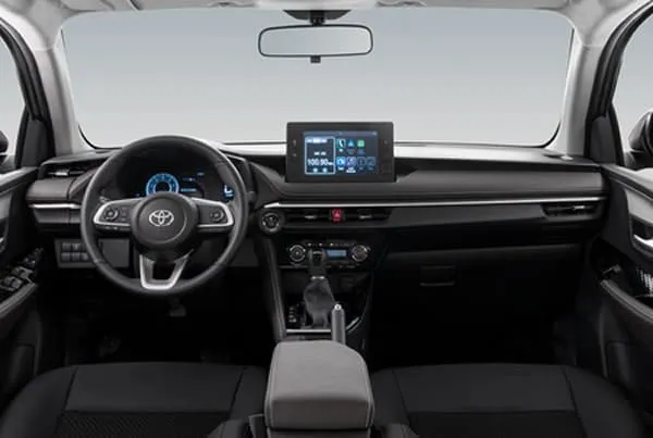 Tablero de instrumentos del Toyota Yaris Sed&aacute;n.