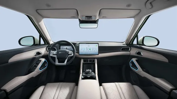 Panel de instrumentos de la BYD Yuan Pro EV.