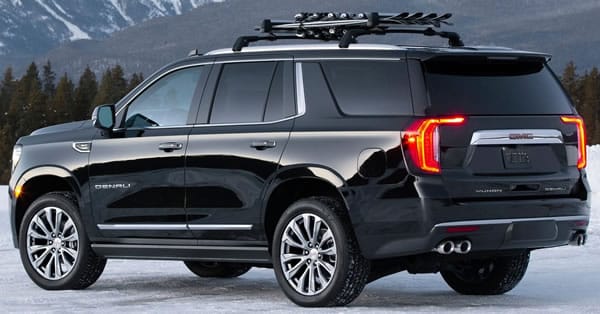 GMC Yukon vista trasera. GMC Yukon vista trasera.