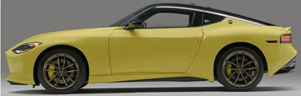 Vista lateral del Nissan Z.