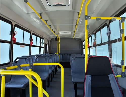 Interior autobús HINO AYCO Orion.