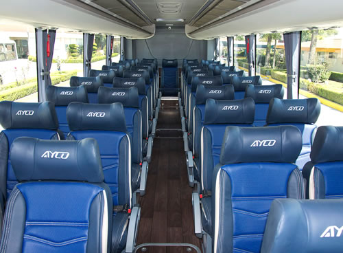 Interior cabina autobús SCANIA AYCO Nervi.